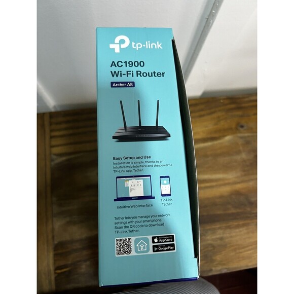 TP-LINK AC1900 (1900Mbps, 4 Port) Wireless Technology Router (ARCHERA8) - Picture 3 of 4